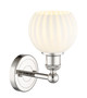 manufacturer_finish:Polished Nickel|manufacturer_glass:White Venetian|light_output:Unspecified|color_temperature:Unspecified|cri:Unspecified