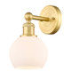 manufacturer_finish:Satin Gold|manufacturer_glass:Cased Matte White Athens|light_output:220.00lm|color_temperature:2200K|cri:99