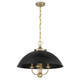 Savoy House - 7-1725-4-143 - Four Light Pendant - Monterey - Matte Black and Warm Brass Savoy House - 7-1725-4-143 - Four Light Pendant - Monterey - Matte Black and Warm Brass