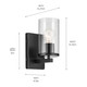 Crosby One Light Wall Sconce (45495BKCLR)