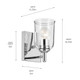 Shailene One Light Wall Sconce (45572CHCLR)