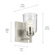 Shailene One Light Wall Sconce (45572NICLR)