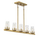 Dimond Five Light Linear Chandelier (V6-L1-2321-5-322) Dimond Five Light Linear Chandelier (V6-L1-2321-5-322)