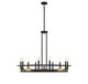 Lighting One E - V6-L1-2932-10-170 - Ten Light Chandelier - Icarus - Burnished Brass W/ Walnut