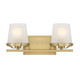 Lighting One E - V6-L8-5250-2-322 - Two Light Bathroom Vanity - Klein - Warm Brass