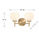 Hannah Two Light Bathroom Vanity (V6-L8-9621-2-322)