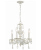 Crystorama - 5024-AW-CL-MWP - Four Light Mini Chandelier - Paris Market - Antique White Crystorama - 5024-AW-CL-MWP - Four Light Mini Chandelier - Paris Market - Antique White