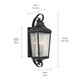 Forestdale Three Light Outdoor Wall Mount (49738BKT) Forestdale Three Light Outdoor Wall Mount (49738BKT)