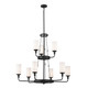 Kichler - 52452BKT - Nine Light Chandelier - Vetivene - Textured Black