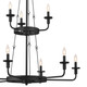 Vetivene Nine Light Chandelier (52452BKT)