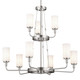 Vetivene Nine Light Chandelier (52452CLP)