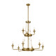 Vetivene Nine Light Chandelier (52452NBR)