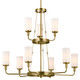 Vetivene Nine Light Chandelier (52452NBR)