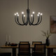 Odensa Ten Light Chandelier (52551BK)