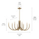 Odensa Eight Light Chandelier (52553CPZ)