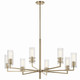 Kichler - 52680CPZ - Eight Light Chandelier - Velestino - Champagne Bronze