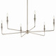 Alvaro Six Light Chandelier (52690PN)