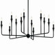 Alvaro 12 Light Chandelier (52692BK)