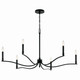 Kichler - 52696BK - Six Light Chandelier - Malene - Black