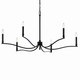 Malene Six Light Chandelier (52696BK)