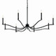 Malene Eight Light Chandelier (52697BK)