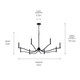 Malene Eight Light Chandelier (52697BK)