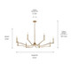 Malene Eight Light Chandelier (52697CPZ)
