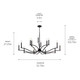 Malene 14 Light Chandelier (52698BK)
