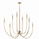 Kichler - 52699CPZ - Eight Light Foyer Chandelier - Malene - Champagne Bronze