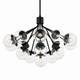 Silvarious 16 Light Chandelier Convertible (52702BKCLR)