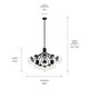 Silvarious 16 Light Chandelier Convertible (52702BKCLR)
