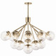 Silvarious 16 Light Chandelier Convertible (52702CPZCLR)