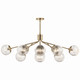 Silvarious 12 Light Linear Chandelier Convertible (52703CPZ)