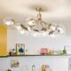 Silvarious 12 Light Linear Chandelier Convertible (52703CPZCLR)