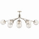 Silvarious 12 Light Linear Chandelier Convertible (52703PN)
