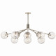 Silvarious 12 Light Linear Chandelier Convertible (52703PN)