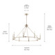 Carrick Eight Light Chandelier (52706PN)