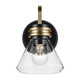 Farum One Light Wall Sconce (55153BKCLR)