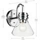 Farum One Light Wall Sconce (55153CHCLR)