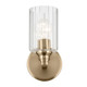 Gioe One Light Wall Sconce (55224CPZFLU)