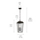 Mathus Two Light Outdoor Pendant (59122OZ) Mathus Two Light Outdoor Pendant (59122OZ)