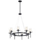 Kichler - 43695BK - Eight Light Chandelier - Alton - Black