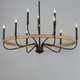 Franklin Nine Light Chandelier (14449DWBK)