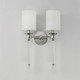 Lucent Two Light Wall Sconce (16108WTCLPN)
