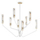 Maxim - 16178CLLFGNAB - LED Chandelier - Regent - Light French Gray / Natural Aged Brass