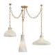 Joaquin Three Light Chandelier (F1242-PBR)