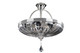 Allegri - 028545-017-FR001 - Six Light Semi Flush Mount - Orecchini - Two Tone Silver