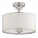 Eurofase - 15330-045 - Three Light Semi-Flush Mount - Savvy - Satin Nickel Eurofase - 15330-045 - Three Light Semi-Flush Mount - Savvy - Satin Nickel