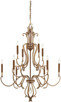 Metropolitan - N6558-690 - Ten Light Chandelier - Magnolia Manor - Pale Gold w/Distressed Bronze