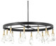 Metropolitan - N7869-678-L - LED Chandelier - Rare Elements - Sand Coal W/ Vintage Brass